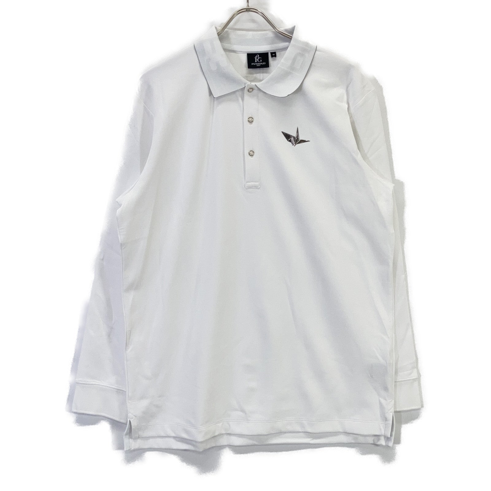 1piu1uguale3 ウノピゥウノウグァーレトレ 【GOLF】GRT204-POE475 ホワイト G.L/S POLO COLLARE 長袖ポロシャツ トップス