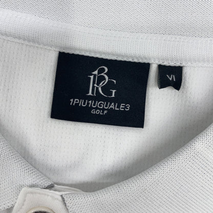 1piu1uguale3 ウノピゥウノウグァーレトレ 【GOLF】GRT204-POE475 ホワイト G.L/S POLO COLLARE 長袖ポロシャツ トップス