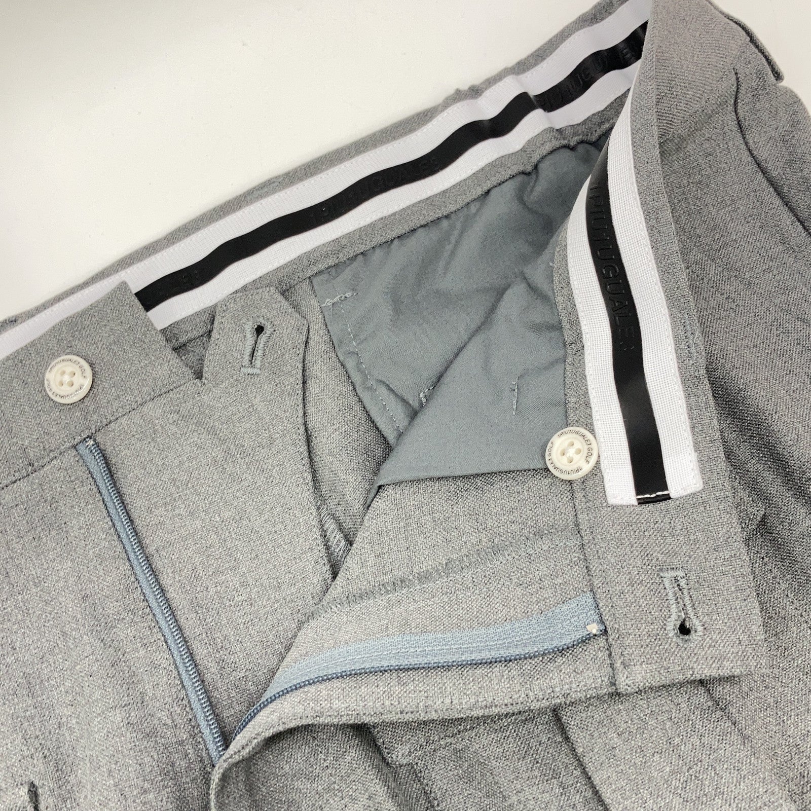 1piu1uguale3 ウノピゥウノウグァーレトレ 【GOLF】GRP134-PRY113 グレー G.LONG PANTS BUSH スラックスパンツ ボトムス
