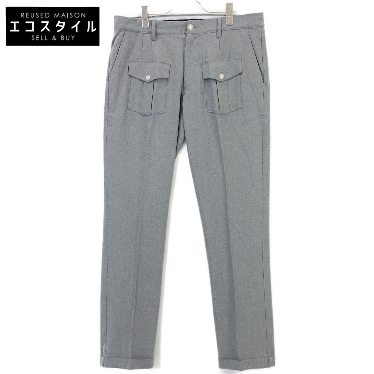 1piu1uguale3 ウノピゥウノウグァーレトレ 【GOLF】GRP134-PRY113 グレー G.LONG PANTS BUSH スラックスパンツ ボトムス