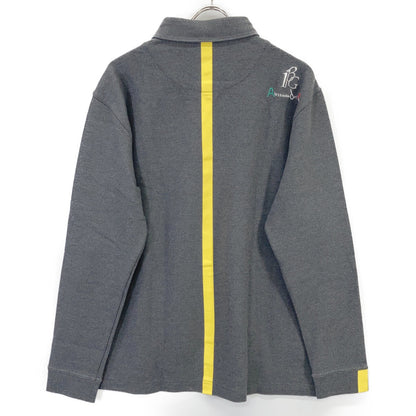 【GOLF】【×Del Piero】GDT012-ARN029 Gray ADP L/S Back Line Polo Long Sleeve Polo Shirt Tops VII Men's