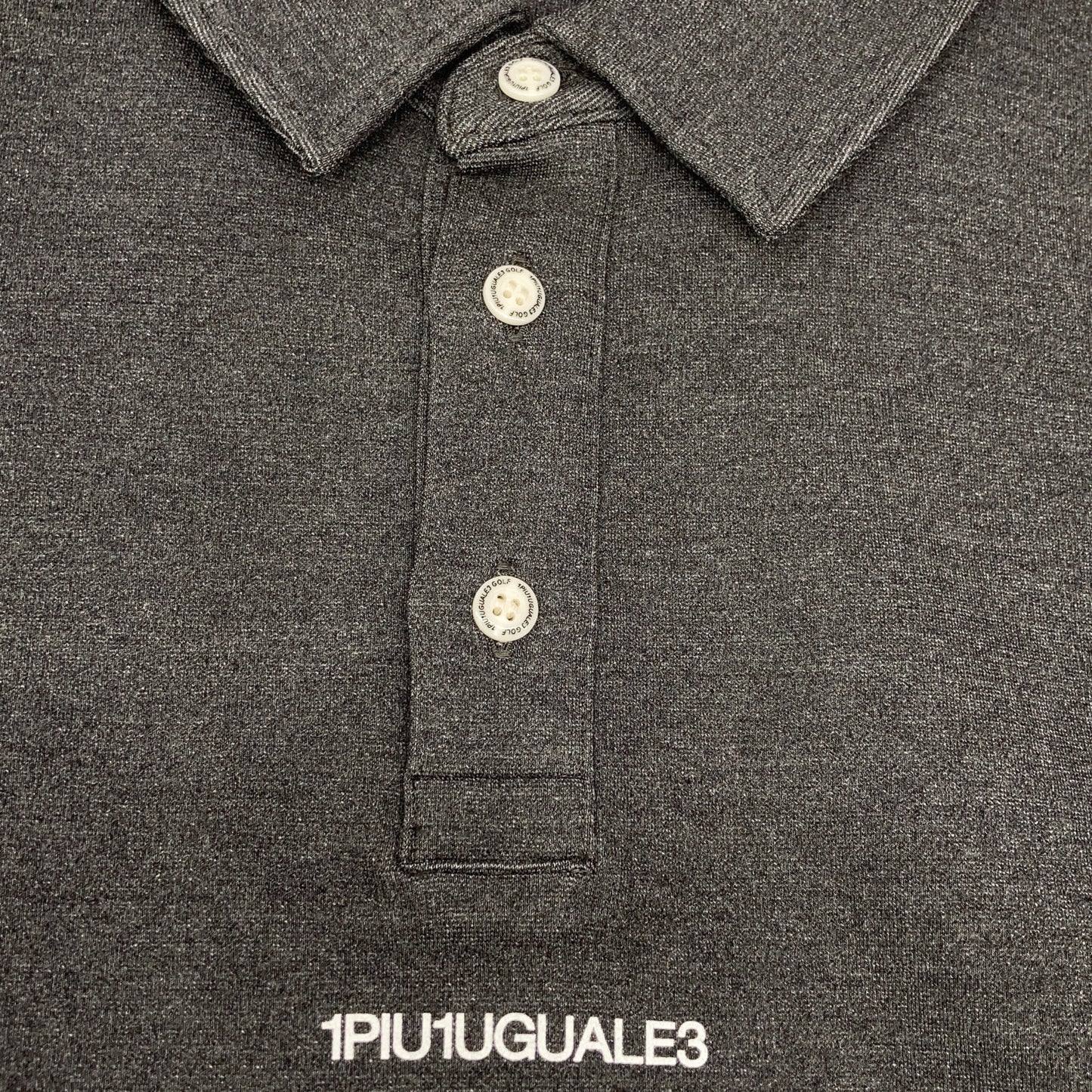 【GOLF】【×Del Piero】GDT012-ARN029 Gray ADP L/S Back Line Polo Long Sleeve Polo Shirt Tops VII Men's