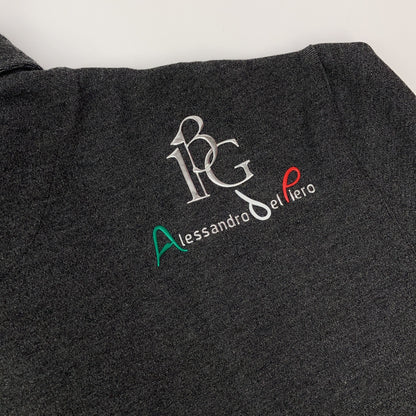 【GOLF】【×Del Piero】GDT012-ARN029 Gray ADP L/S Back Line Polo Long Sleeve Polo Shirt Tops VII Men's