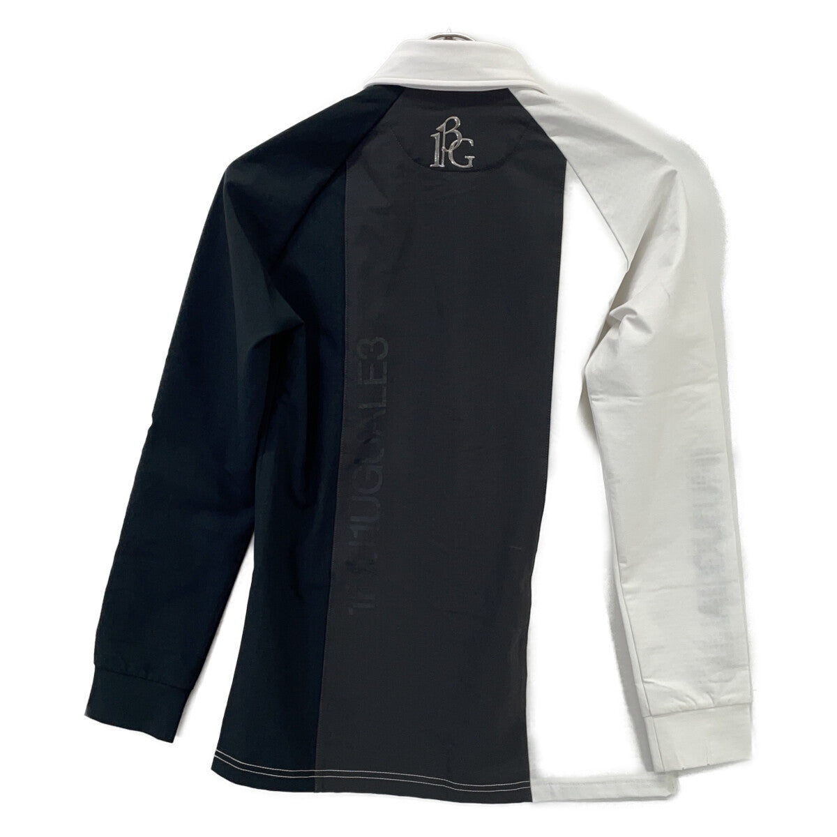 1piu1uguale3 Uno Piu Uno Uguale Tre 【GOLF】GST164-POE437 黑白条纹拼接POLO衫 L/S 弹力长袖POLO衫 上衣 II