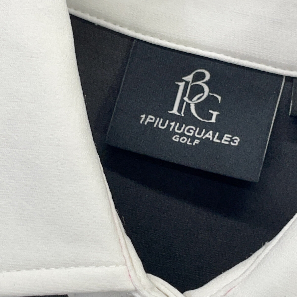 1piu1uguale3 Uno Piu Uno Uguale Tre 【GOLF】GST164-POE437 黑白条纹拼接POLO衫 L/S 弹力长袖POLO衫 上衣 II