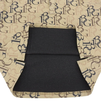 1piu1uguale3 ウノピゥウノウグァーレトレ GOLF 総柄ロゴ ロングスリーブ ポロ Tシャツ トップス メンズ ブラウン II GST206-POE519 トップス II