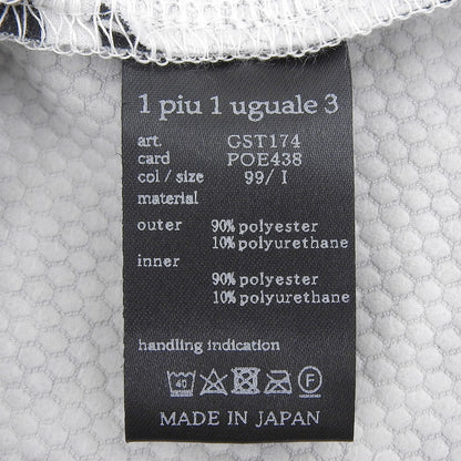 1piu1uguale3 ウノピゥウノウグァーレトレ 美品 GOLF ONE-PIECE 113G R-FULL LOGO 総柄 モックネック ワンピース 黒×白 I GST174-POE438 ワンピース