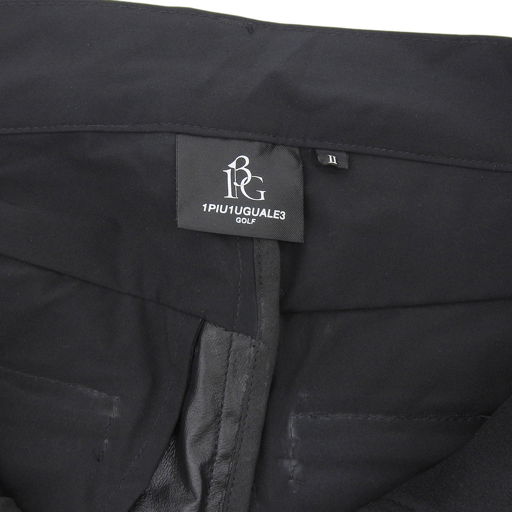 1piu1uguale3 ウノピゥウノウグァーレトレ GOLF BATTING PANTS エンボスロゴ スラックスパンツ ボトムス レディース 黒 II GSP010-POE247 ボトムス II