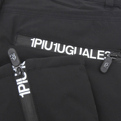 1piu1uguale3 ウノピゥウノウグァーレトレ GOLF BATTING PANTS エンボスロゴ スラックスパンツ ボトムス レディース 黒 II GSP010-POE247 ボトムス II