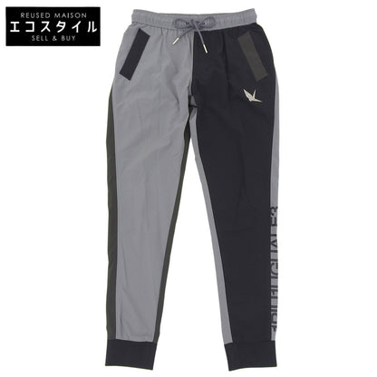 1piu1uguale3 ウノピゥウノウグァーレトレ GOLF CRAZY RIB PANTS ナイロン イージーパンツ レディース ブラック×グレー II GSP040-POE395 ボトムス II