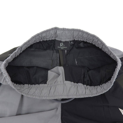 1piu1uguale3 ウノピゥウノウグァーレトレ GOLF CRAZY RIB PANTS ナイロン イージーパンツ レディース ブラック×グレー II GSP040-POE395 ボトムス II