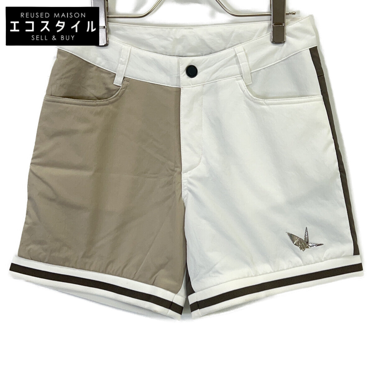 1piu1uguale3 【GOLF】GSP055-POE432 WHITE CRAZY TRACK JACKET Shorts Bottoms II