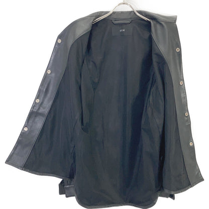 AKM エイケイエム S118 LMB033 21SS ブラック ラムスキン WRINKLE ITALIAN SHIRTS レザーシャツジャケット ジャケット