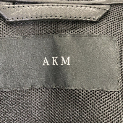 AKM エイケイエム S118 LMB033 21SS ブラック ラムスキン WRINKLE ITALIAN SHIRTS レザーシャツジャケット ジャケット