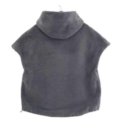LIGNAGGIO [Beautiful Condition] Zip-Up Faux Fur Hoodie Gilet/Vest
