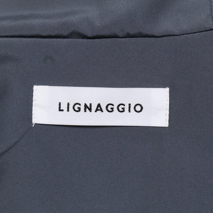 LIGNAGGIO [Beautiful Condition] Zip-Up Faux Fur Hoodie Gilet/Vest