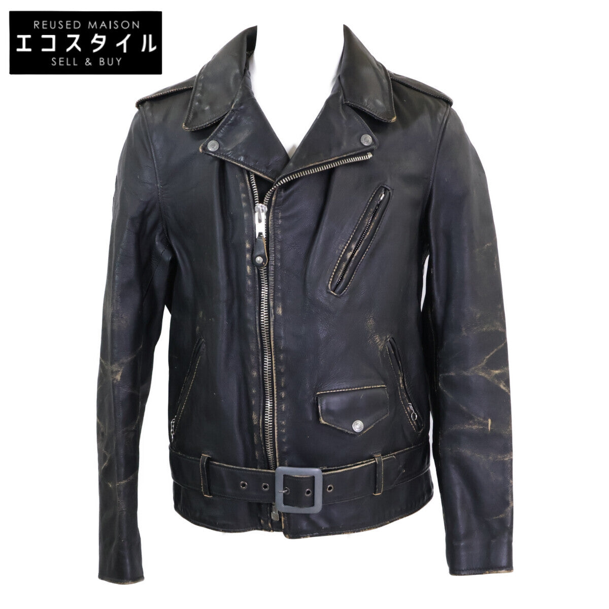 schott ショット 【美品/国内正規】No.7575 USA製 PERFECTO 70 VINTAGE RIDERS LEATHER JACKET ダブルライダースジャケット ジャケット