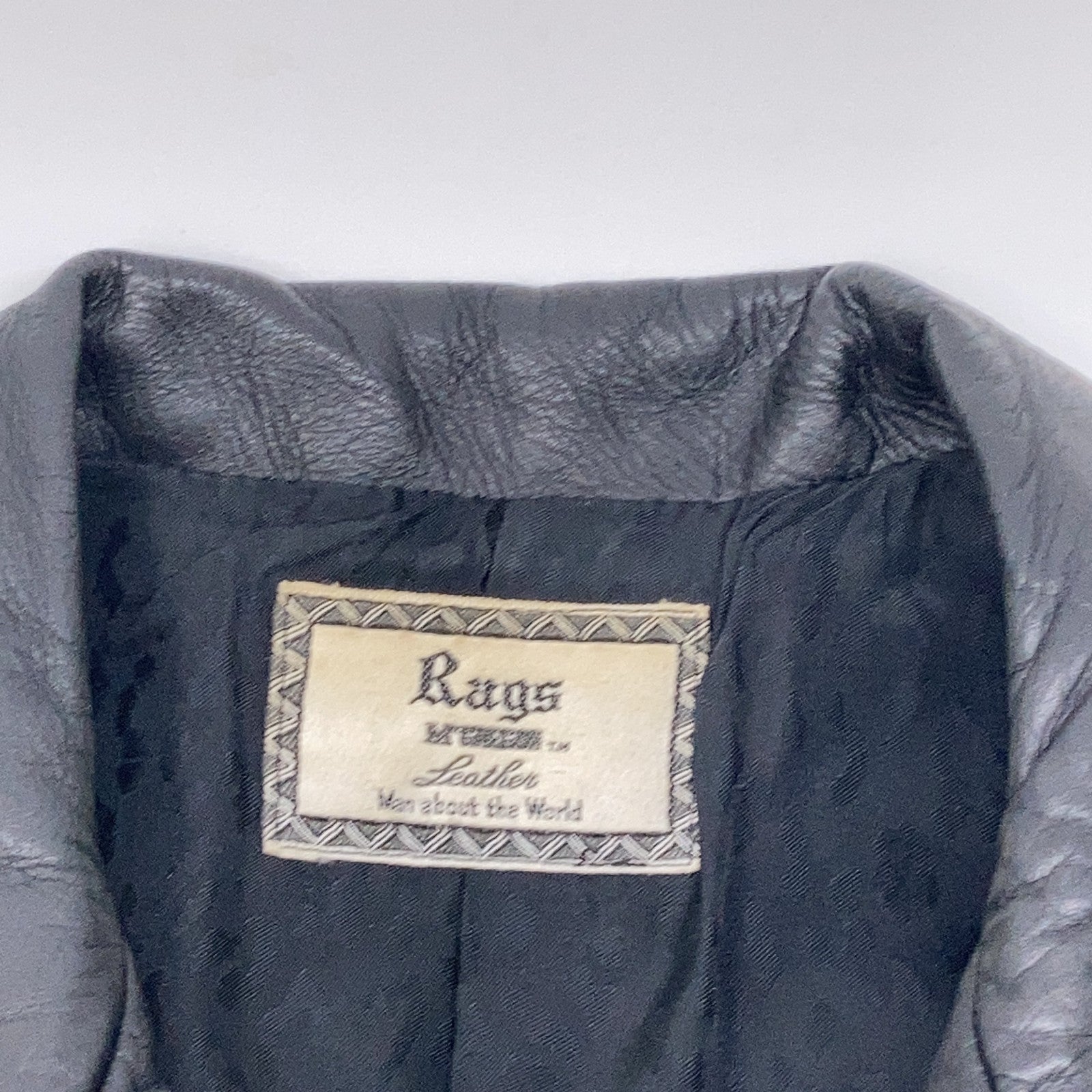 RagsMcGREGOR ラグスマックレガー 211145604 ブラック カウハイド シングルライダースジャケット ジャケット