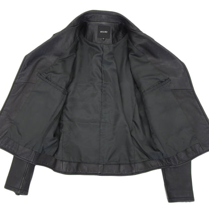 BEAMS ビームス シープレザー ダブルライダース ジャケット メンズ ブラック M 11-18-2899-202 ジャケット M