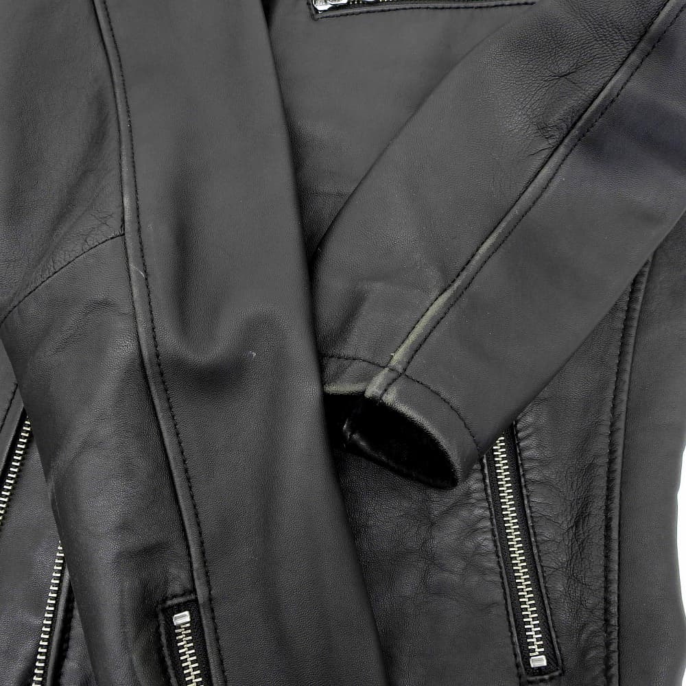 BEAMS ビームス シープレザー ダブルライダース ジャケット メンズ ブラック M 11-18-2899-202 ジャケット M