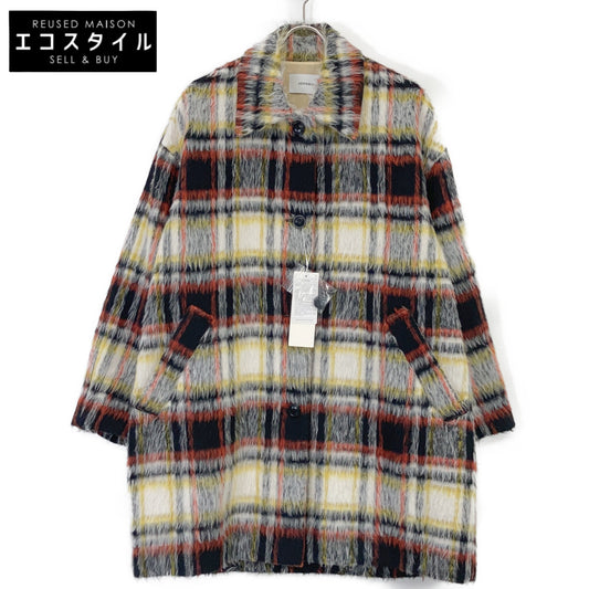 JOHNBULL AH131 Black Shaggy Check Coat Coat F