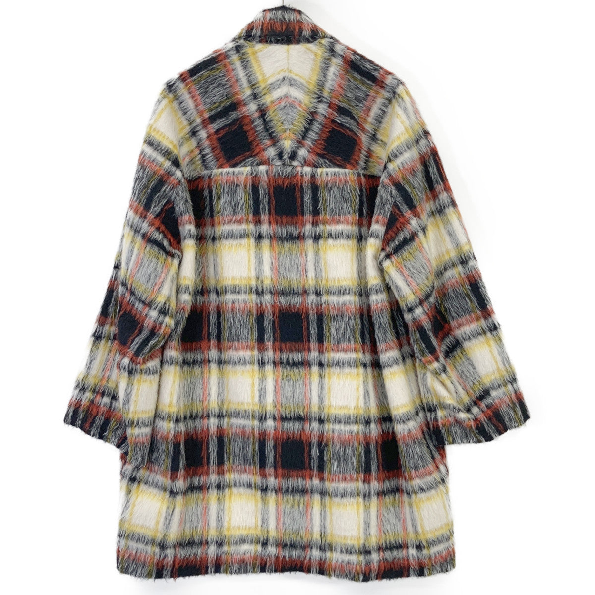 JOHNBULL AH131 Black Shaggy Check Coat Coat F