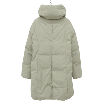 Nylon Blend Long Down Coat, Light Gray, Size 38, 03-2309666, Coat, Size 38, Women's