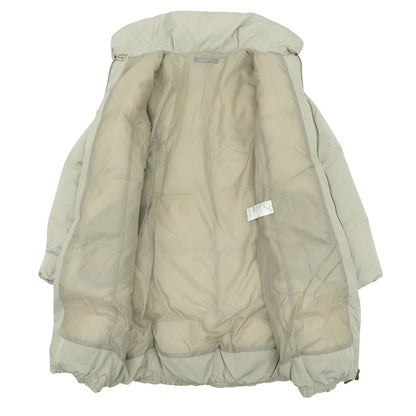 Nylon Blend Long Down Coat, Light Gray, Size 38, 03-2309666, Coat, Size 38, Women's