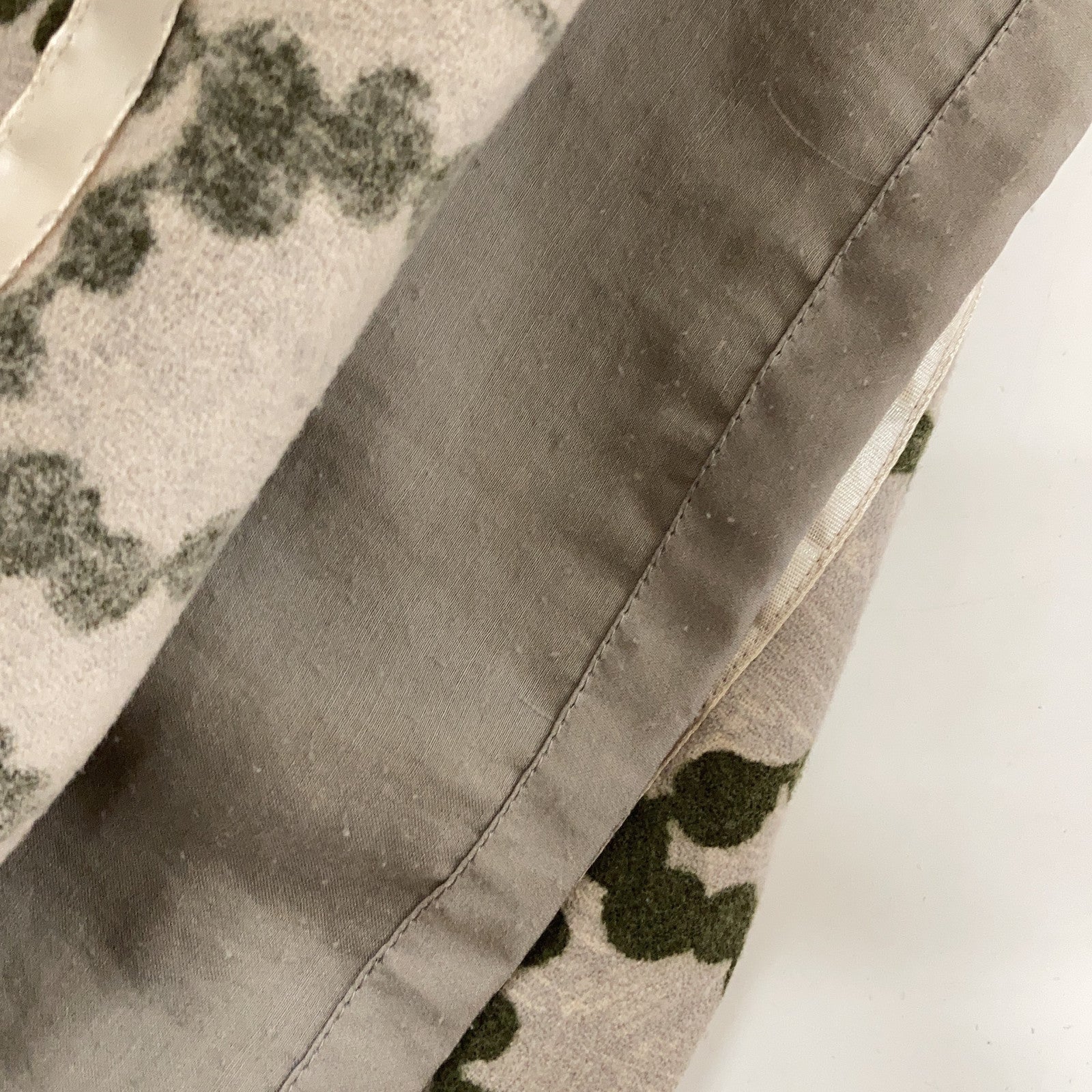 mina perhonen Beige x Green GARLAND Sleeveless Dress