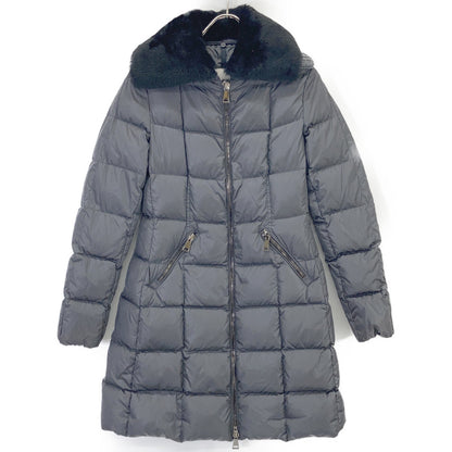 DAVIDIA Faux Fur Knit Collar Down Coat O Women's