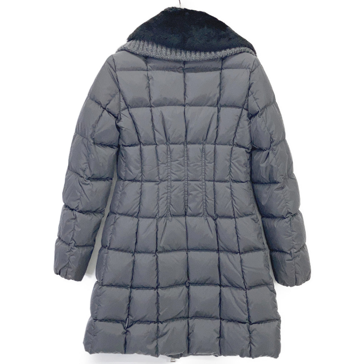 DAVIDIA Faux Fur Knit Collar Down Coat O Women's