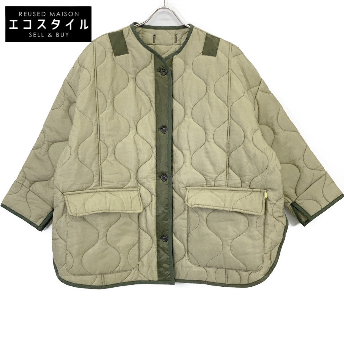 The Frankie Shop フランキーショップ カーキ Teddy Quilted Jacket/キルティングジャケット ジャケット