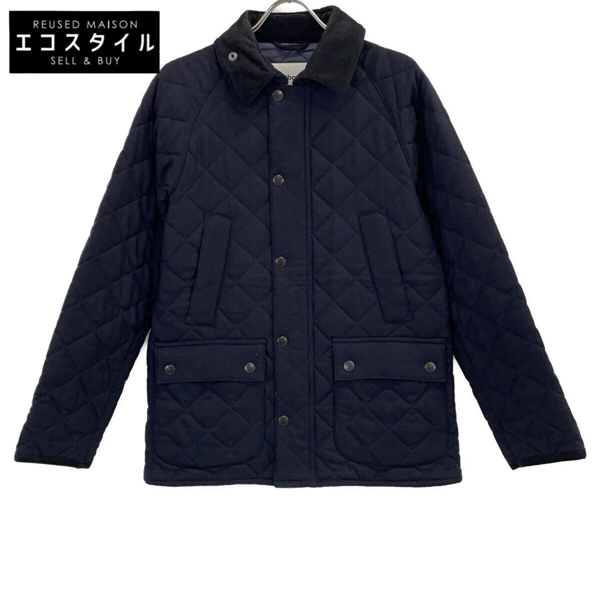 ×SHIPS 1802193 Dark Navy Wool Blend Modern Fit Bedale Quilted Jacket 36 Men's