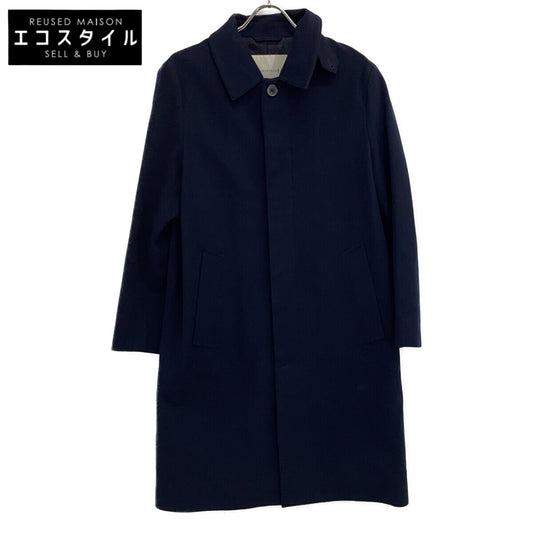 MACKINTOSH マッキントッシュ ネイビー ステンカラー ウールロングコート コート