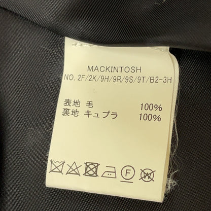 MACKINTOSH Mackintosh Navy Single Breasted Wool Long Coat