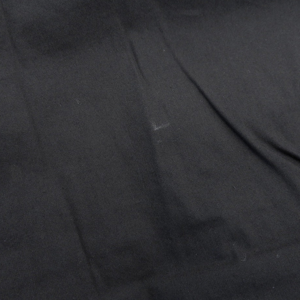 JILSANDER ジルサンダー コットン×ナイロン フリルデザイン バックジップ ノースリーブワンピース レディース 黒 ブラック 36 ワンピース