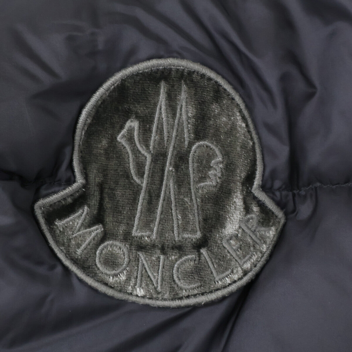 MONCLER モンクレール TORCON トリコン グレー ベロアワッペン スタンドカラー ダウン コート