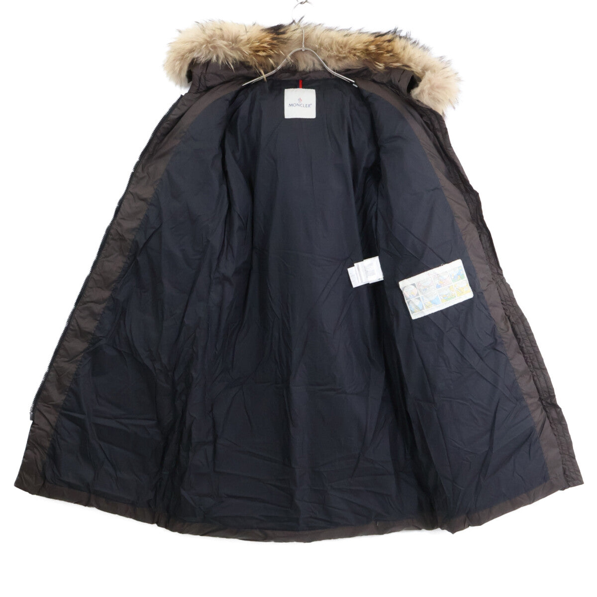 49301 MESSINA Fur/Belted Hooded Down Coat 1 Ladies