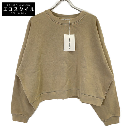 ACNE STUDIOS アクネ ストゥディオズ 25AW SWEA000017 ガーメントダイ ラバーロゴフリーススウェットシャツ トップス
