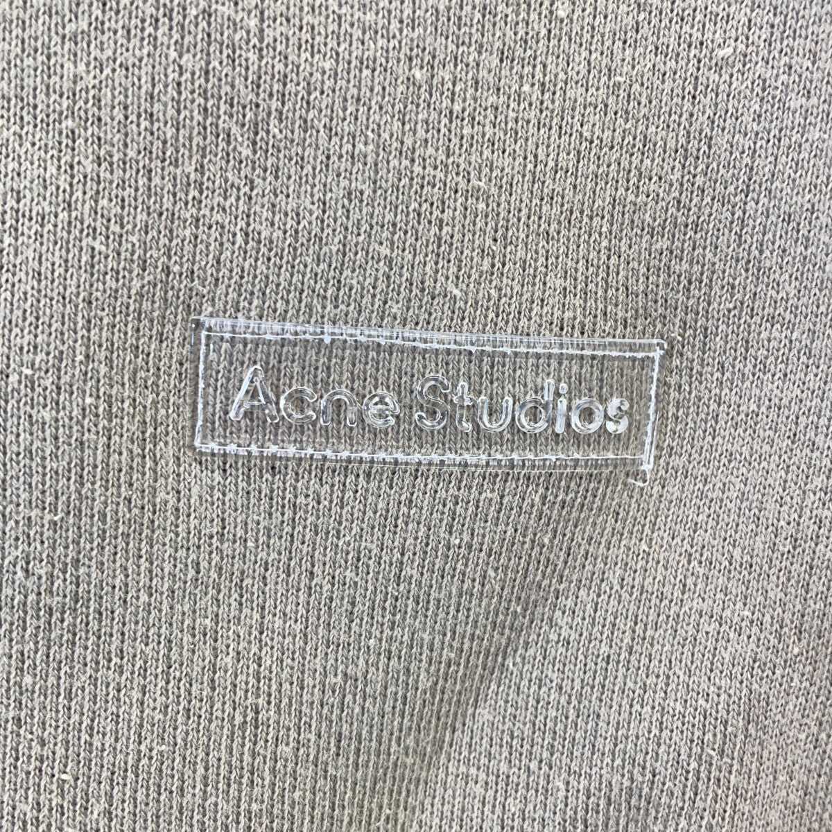 ACNE STUDIOS 25AW SWEA000017 成衣染色橡胶标志抓绒运动衫上衣