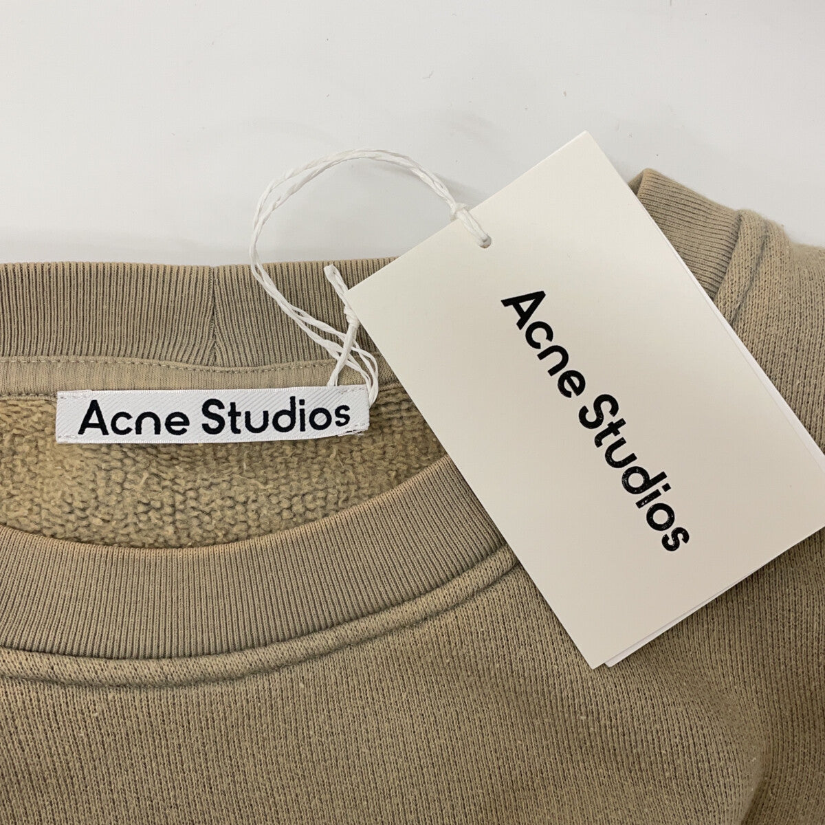 ACNE STUDIOS 25AW SWEA000017 成衣染色橡胶标志抓绒运动衫上衣