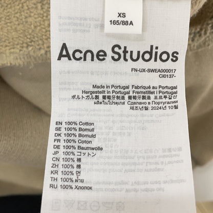 ACNE STUDIOS 25AW SWEA000017 成衣染色橡胶标志抓绒运动衫上衣