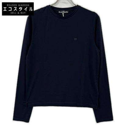ACNE STUDIOS TSHI000317 Navy Long Sleeve T-shirt Regular Fit Top