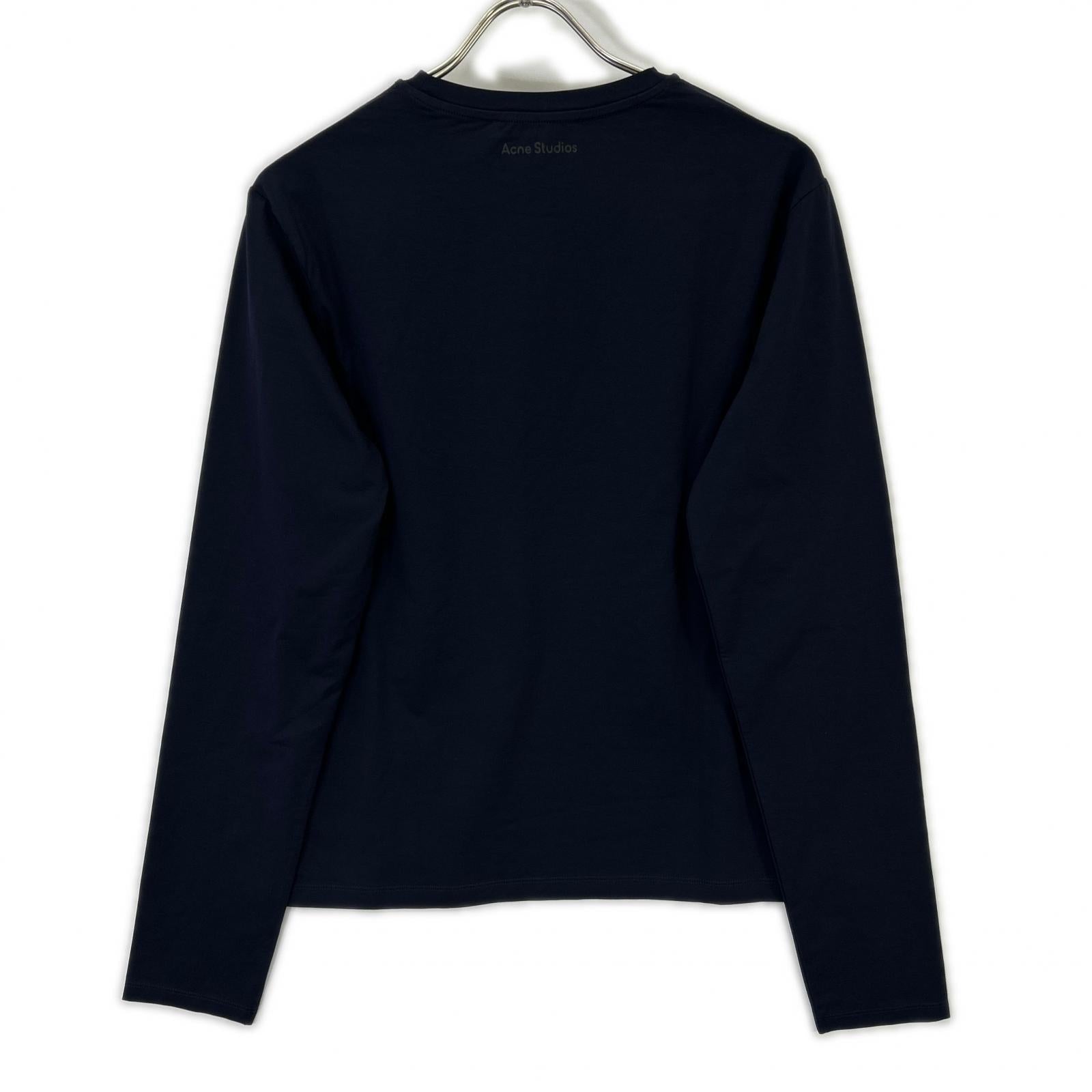 ACNE STUDIOS TSHI000317 Navy Long Sleeve T-shirt Regular Fit Top