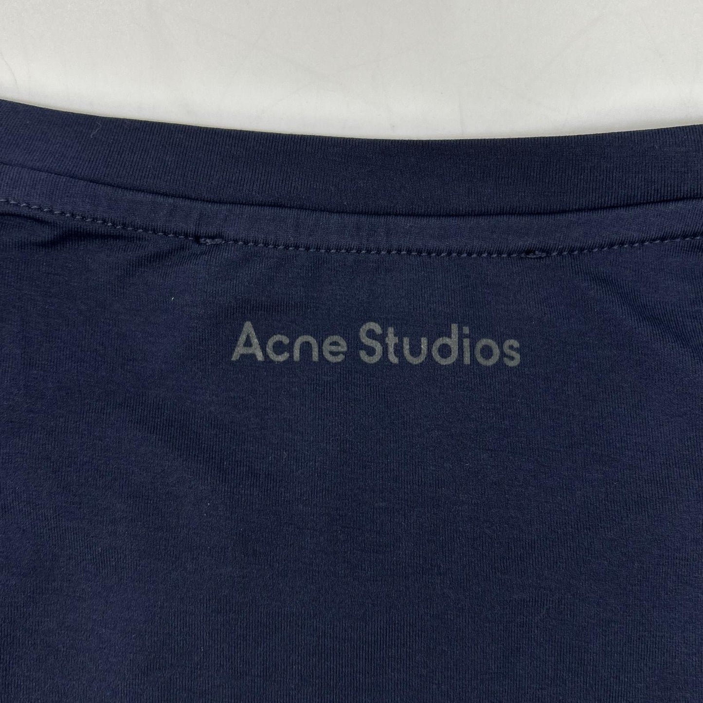 ACNE STUDIOS TSHI000317 Navy Long Sleeve T-shirt Regular Fit Top
