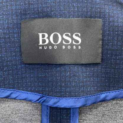 BOSS 波士 C-Hanry-J-214 海军蓝×黑色 格纹 Hanry 休闲西装夹克