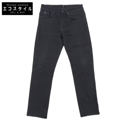 BOSS ボス デラウェア3 ストレッチ ストレートデニム パンツ ボトムス メンズ ブラック 31/32 ボトムス 31/32