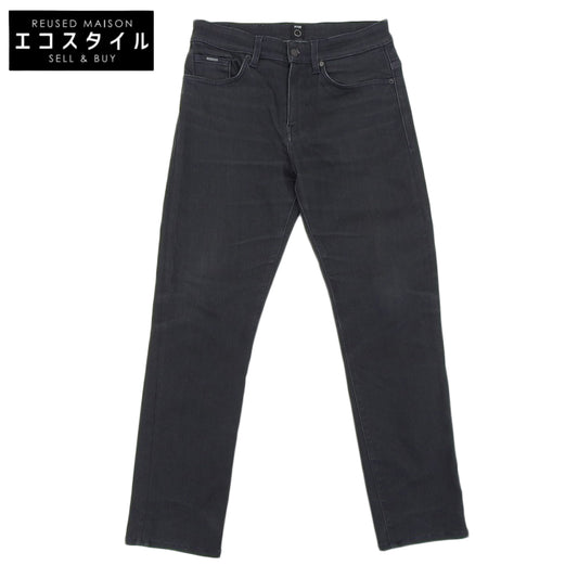 BOSS ボス デラウェア3 ストレッチ ストレートデニム パンツ ボトムス メンズ ブラック 31/32 ボトムス 31/32