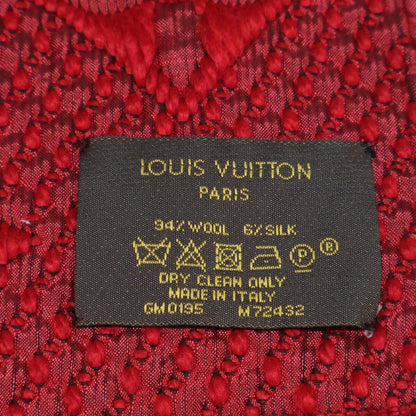 LOUIS VUITTON ルイヴィトン M72432 エシャルプ・ロゴマニア ウール/シルク フリンジ マフラー