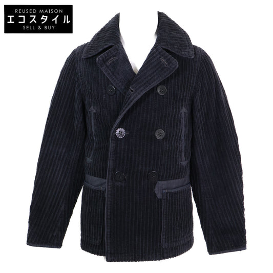 RRL ダブルアールエル 【新品同様/国内正規/25AW】MNRROTW12820144 13スターアンカー刻印 コロゾボタン ダブルブレスト デニムトリム コーデュロイ ピー コート